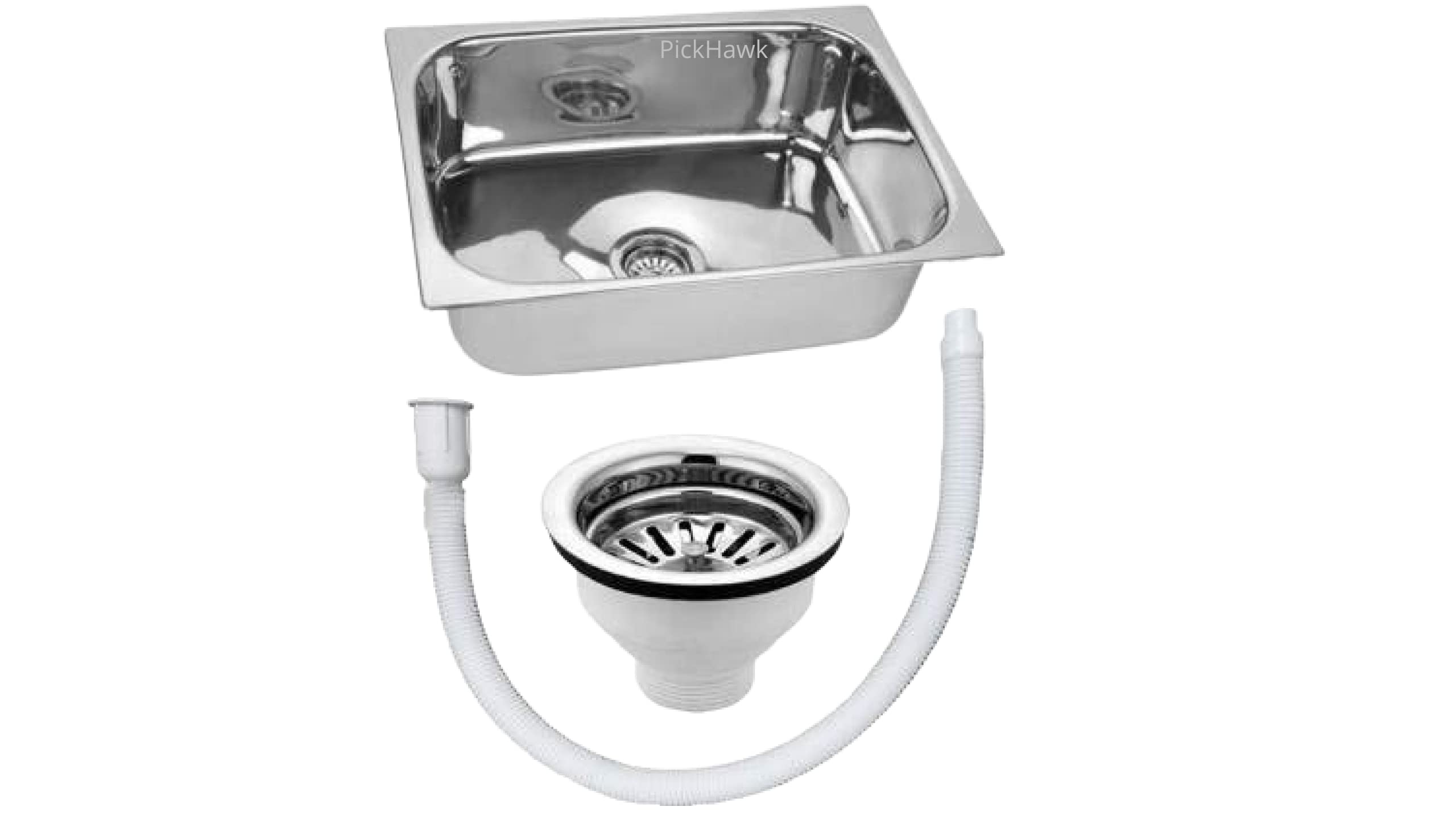 Buy PickHawk Premium 304 Grade Stainless Steel Oval Kitchen Sink