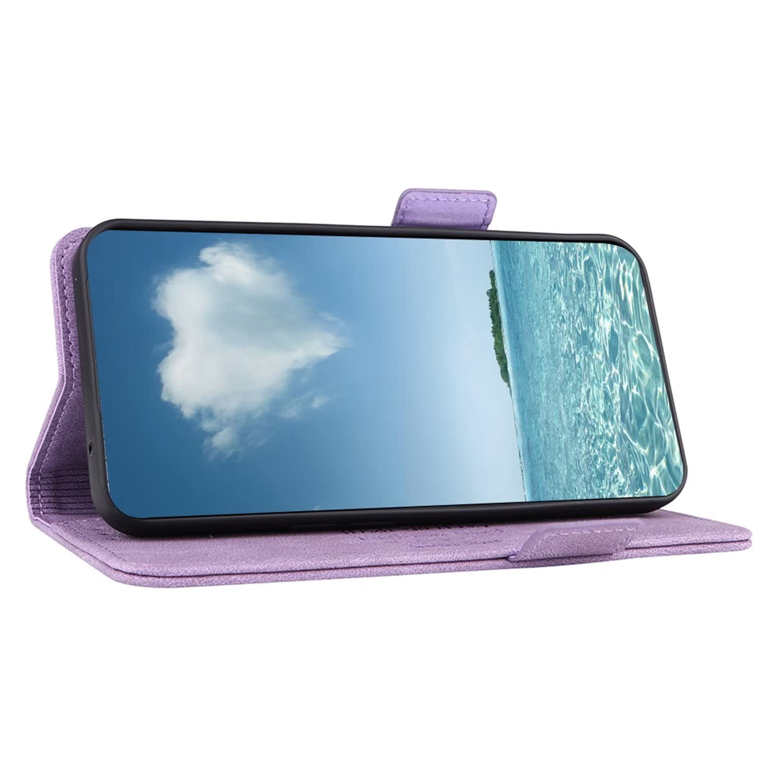 SATURCASE Custodia a portafoglio per Nokia C32, in pelle