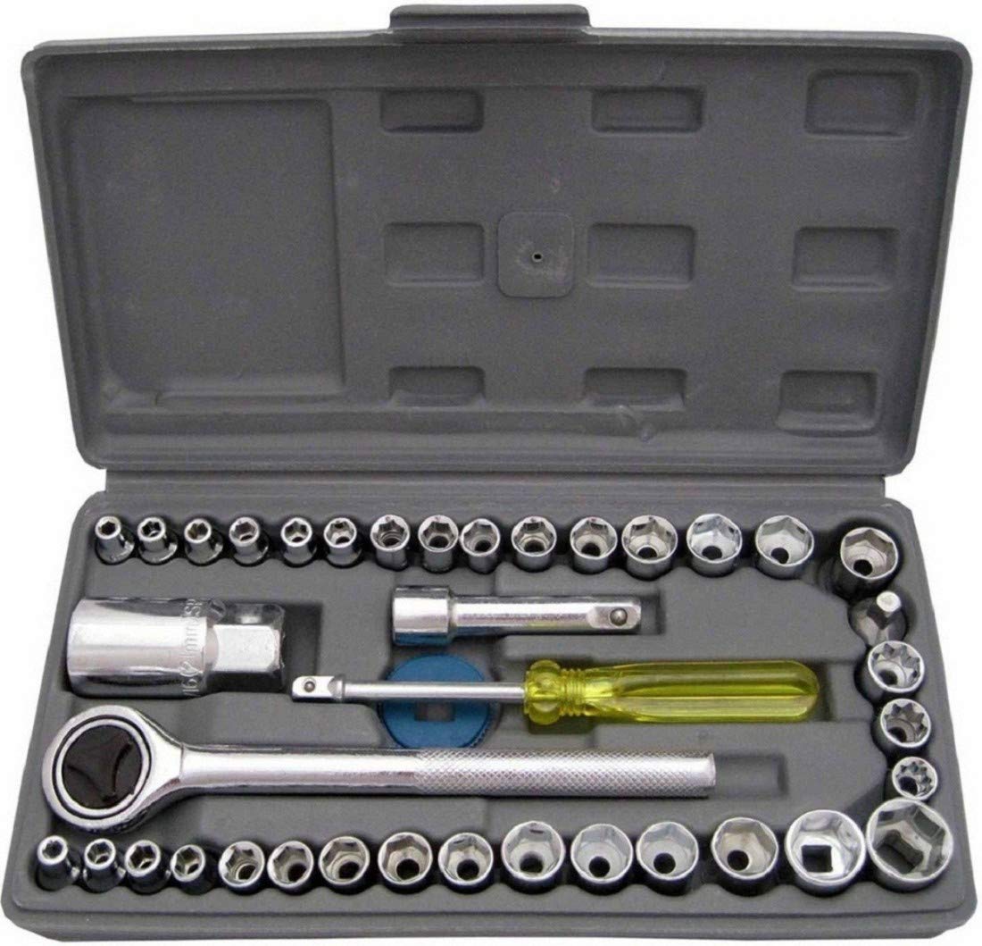 40 in 1 Screw Driver Set Automobile Motorcycle Tool Box Set Socket Wrench Sleeve Suit Hardware Auto Car Repair Tools Socket Home Tool kit Set| Wrench Tool kit|