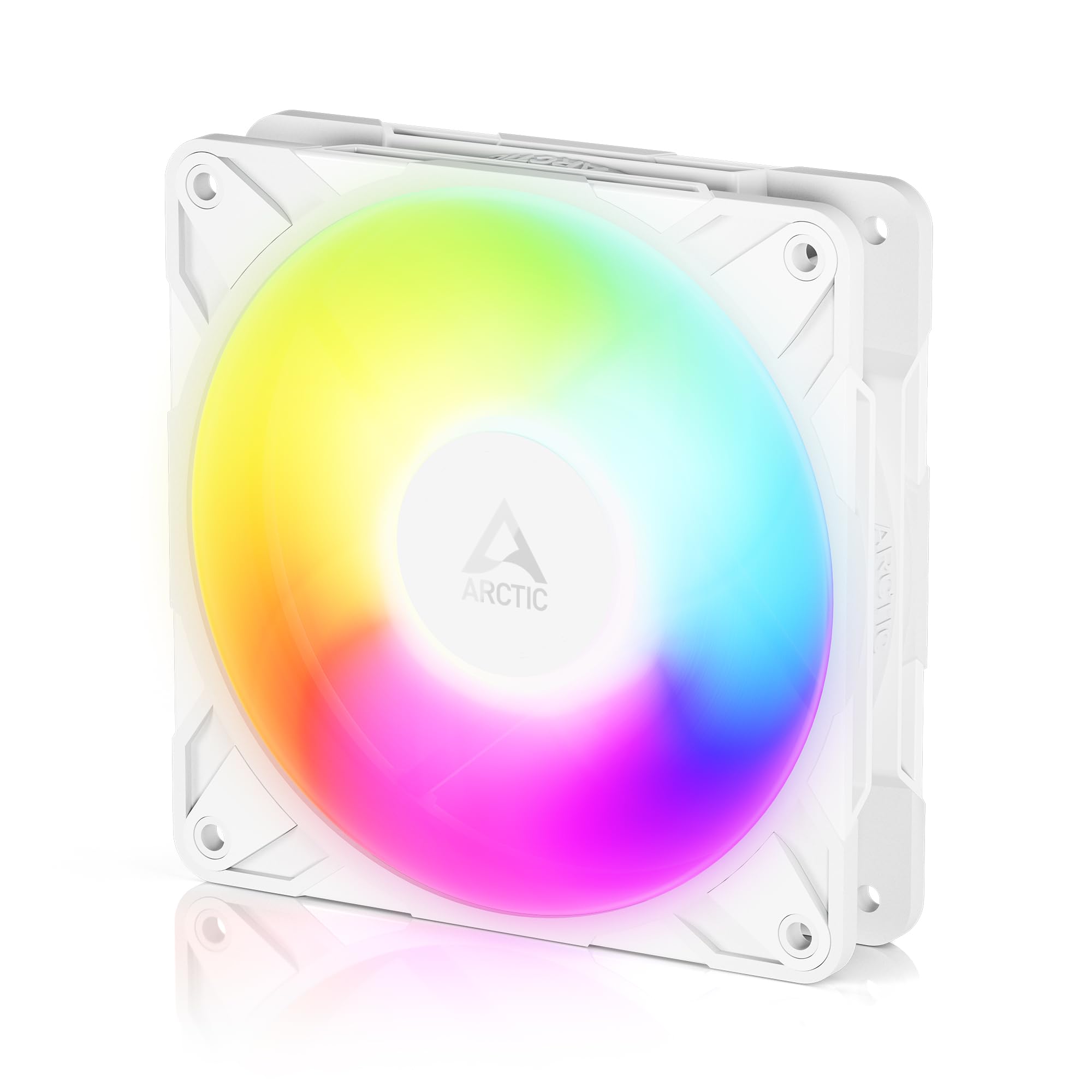 Ventilador Arctic P12 Pro Reverse A-RGB/ 12cm/ Blanco