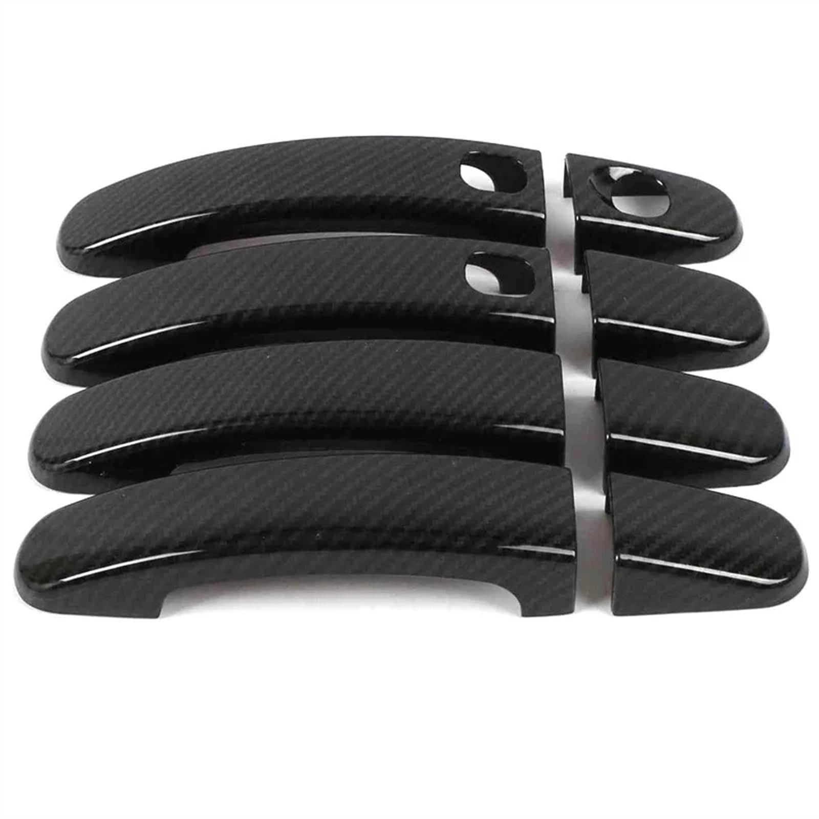 Byskjz Carbon Smart Holes Car Exterior Door Handle For Focus For Mk2 For Mk3 For Kuga For Escape For Ranger For Wildtrak For Maverick 2005 2006 2007-2018 Car Exterior Door Handle(Carbon Smart Holes)