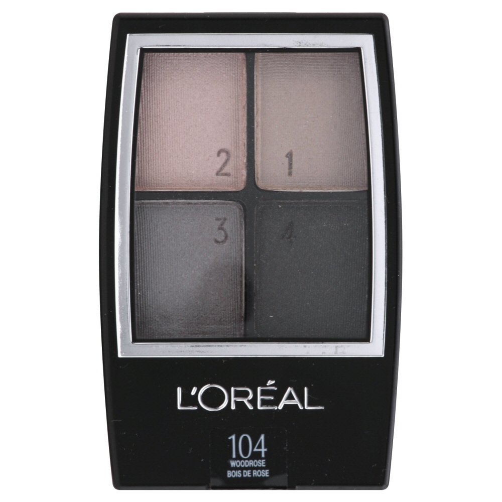 L'oreal Paris Wear Infinite Eye Shadow Quad, Wood Rose, 0.16 Ounce Pack of 3 by L'Oreal Paris