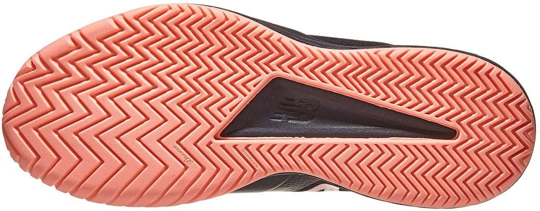 New Balance Women's 896 V3 Hard Court Tennis Shoe 5 Black/Ginger Pink
