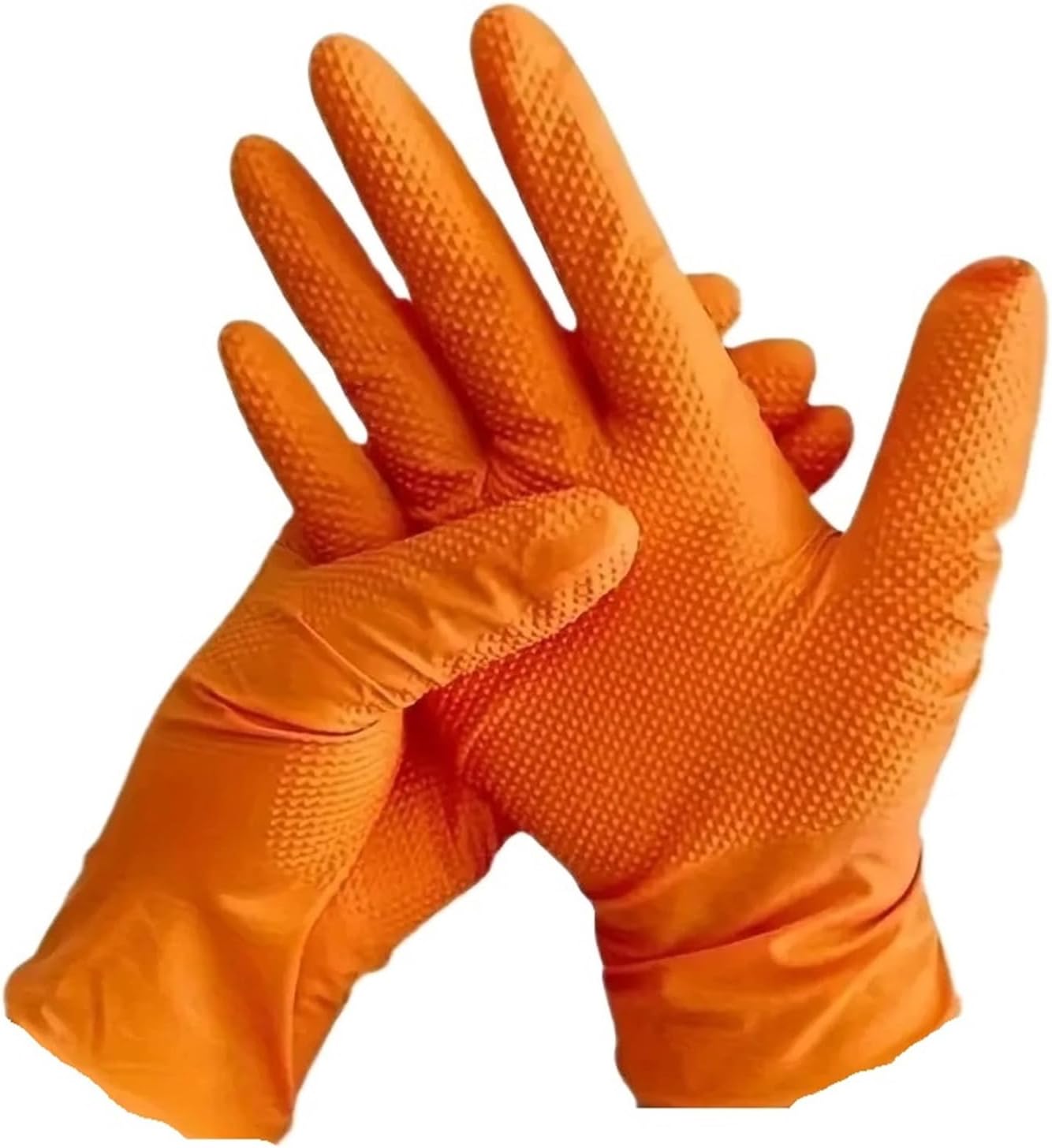 Industrial-Grade Nitrile Gloves 30/50-Pack - Grip Latex-Free Disposable, for Automotive & Mechanical Work