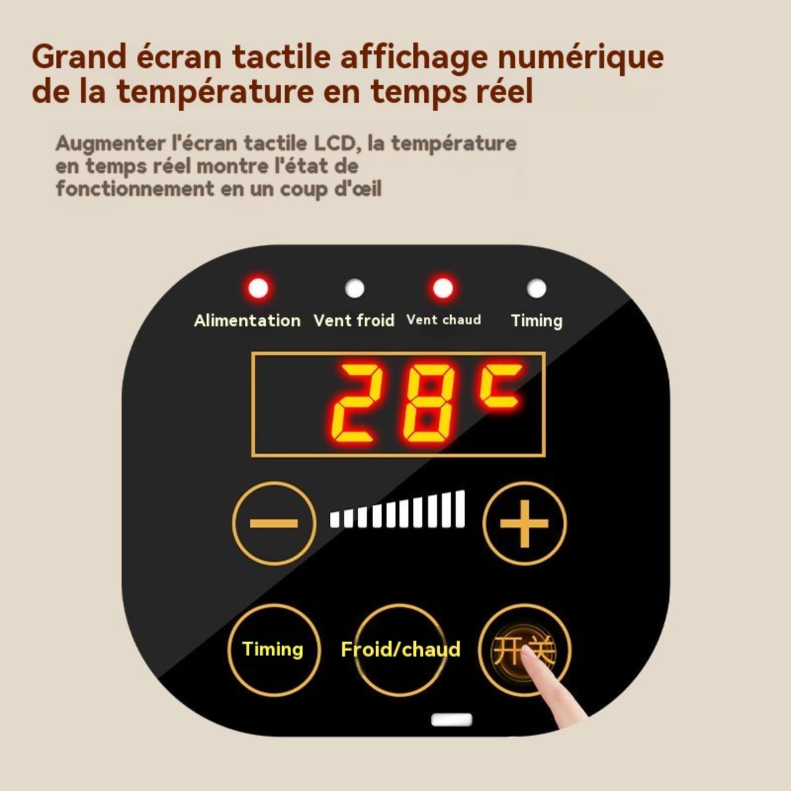 Portable Climatiseur Mural 2000W Conception D'Installation Facile Clim Murale Pour Salle De Bain Chambre À Coucher Salle À Manger