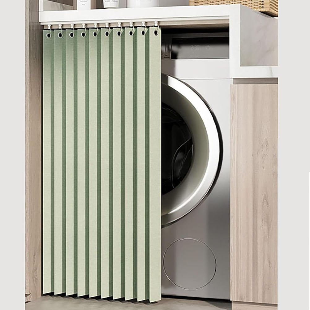 Cortina impermeable de privacidad elegante para decoración verde