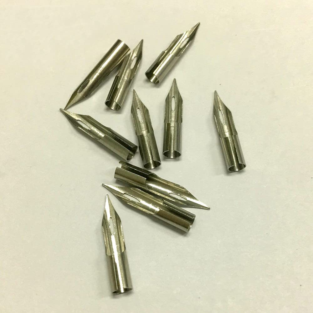 Inkursive Manga Fountain Pens with Flexible Maru nib (mapping pen). Demonstrator. Large Capacity Piston filled dip pen alternative (10 spare nibs)