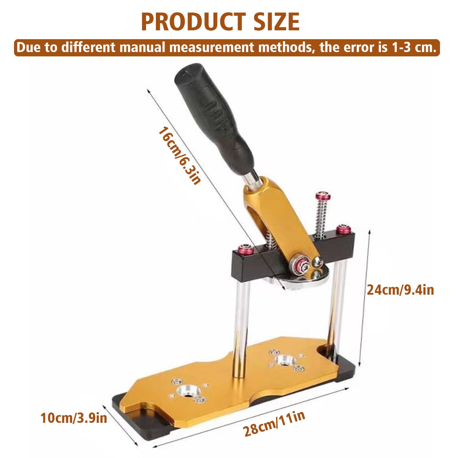 Kit de Máquina para Hacer Botones Redondos: Máquina para Hacer Botones de Varios Tamaños: 100 Juegos de Piezas para Botones, Máquina para Hacer Pines, Prensa para Pines,56mm