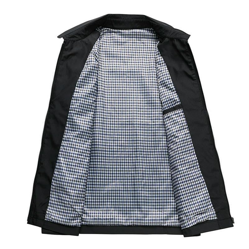 Veste coupe-vent légère homme avec revers chic pour le printemps