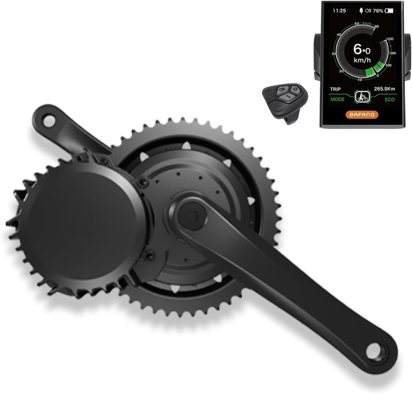 DERUIZ Ebike Middle Motor BBS01B 250W Mid Drive System Ebike Conversion