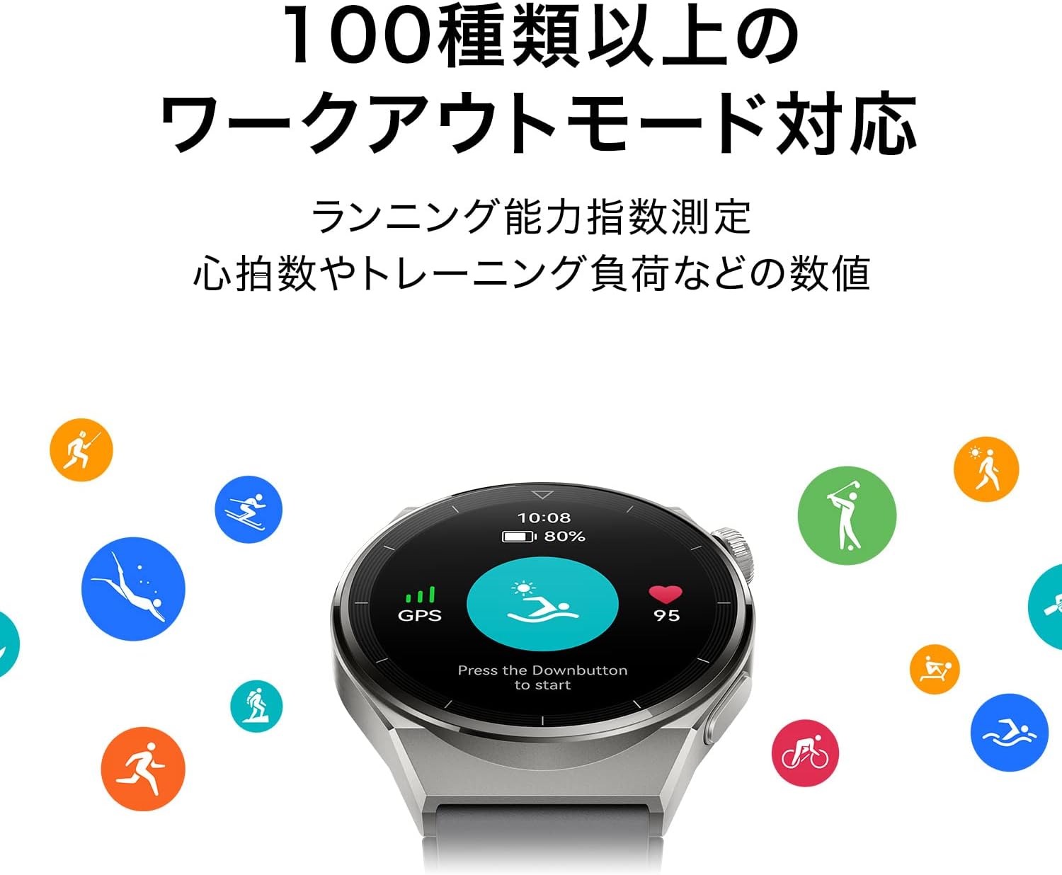 HUAWEI WATCH GT 3 Pro 46mm スマートウォッチ クラシックモデル iOS/Andriod対応
