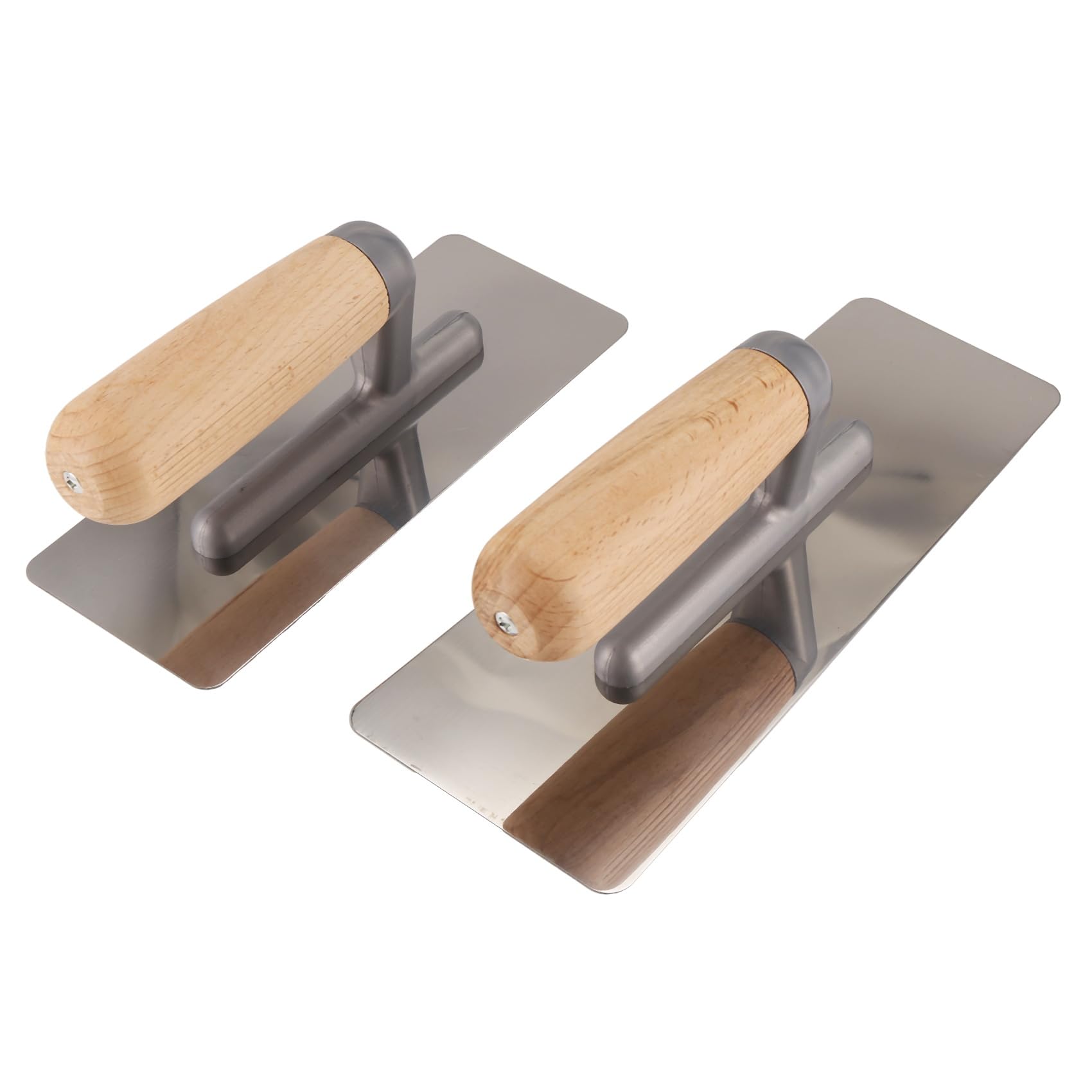 Goorvoucs 2 Pieces Stainless Steel Venetian Plaster Trowel, Paint & Plaster Trowel Sets Paint Plastering Finishing Hand Tools