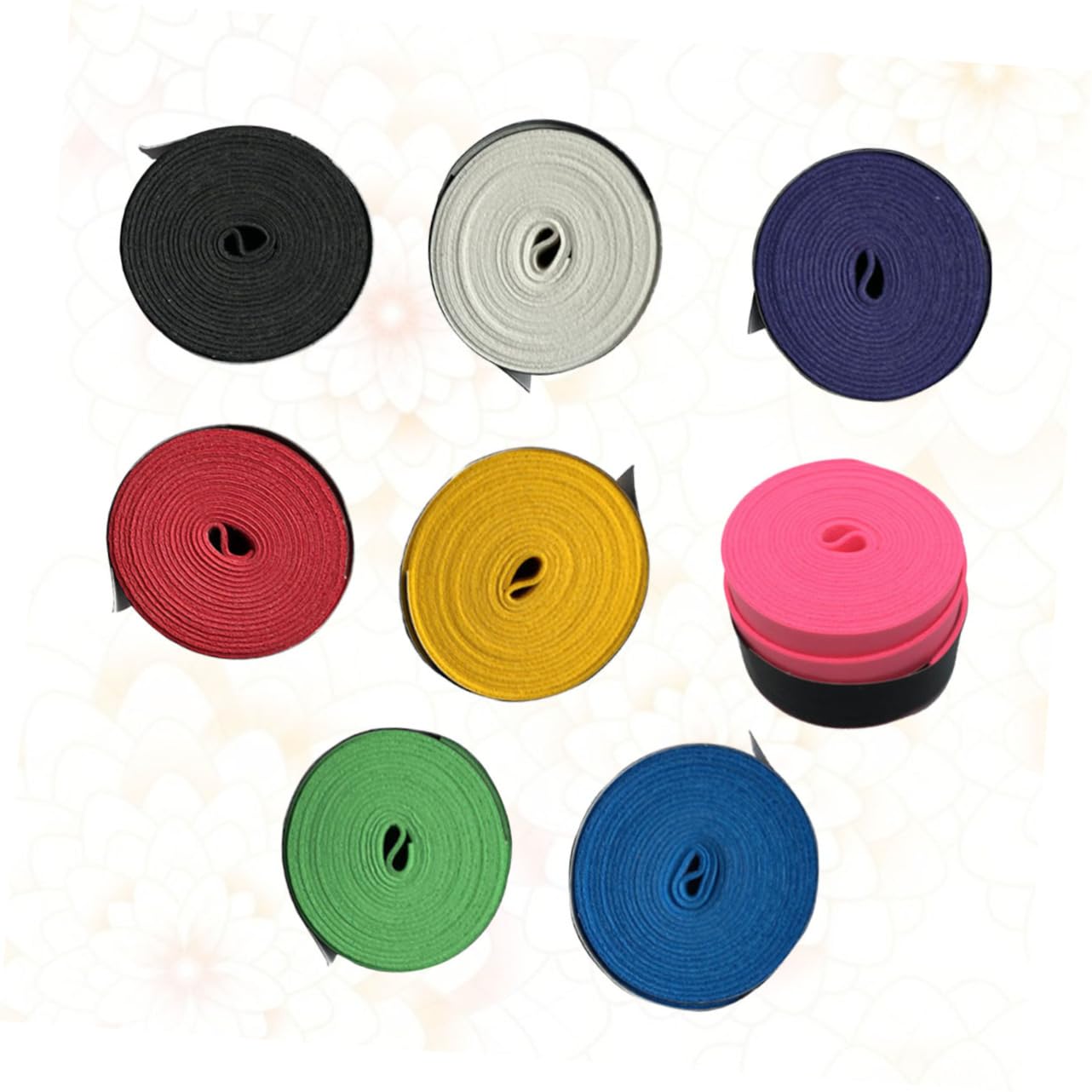 Parliky Racket Grip Bands 8 Pack Thin Comfortable Overgrip for Tennis Badminton Squash Pickball Fishing Rods