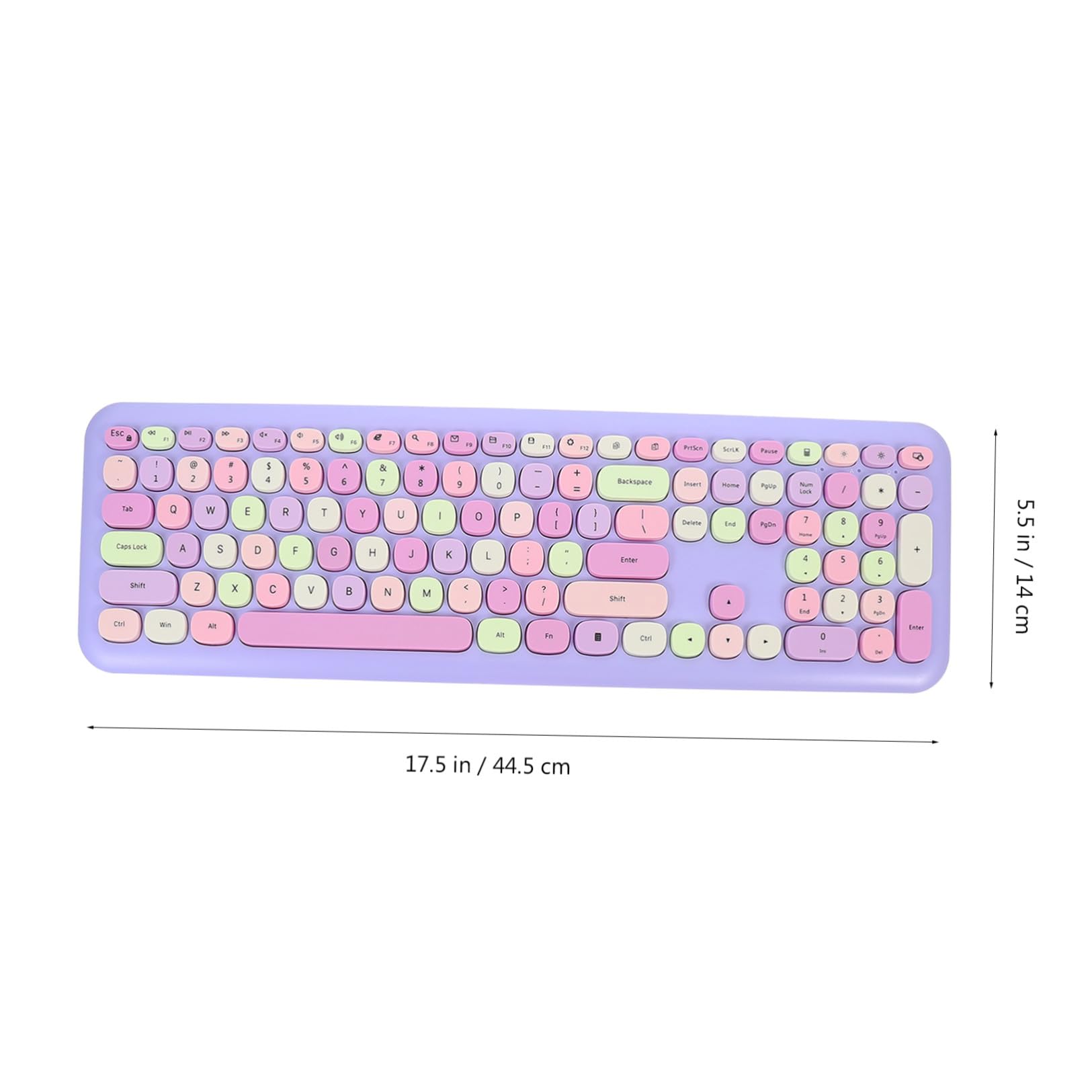 Tastiera e Mouse Wireless Combo Tastiera Mouse Wireless USB Abs 110 Tasti Compatibile con PC per Laptop e Desktop per Scrittura e Giochi