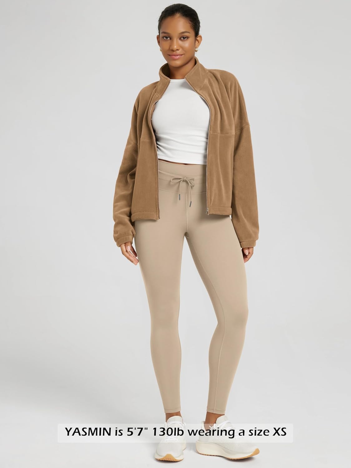 ODODOS Women's Drawstring Tie Daily Leggings 25" / 28" High Waist Workout Yoga Pants - Image 3