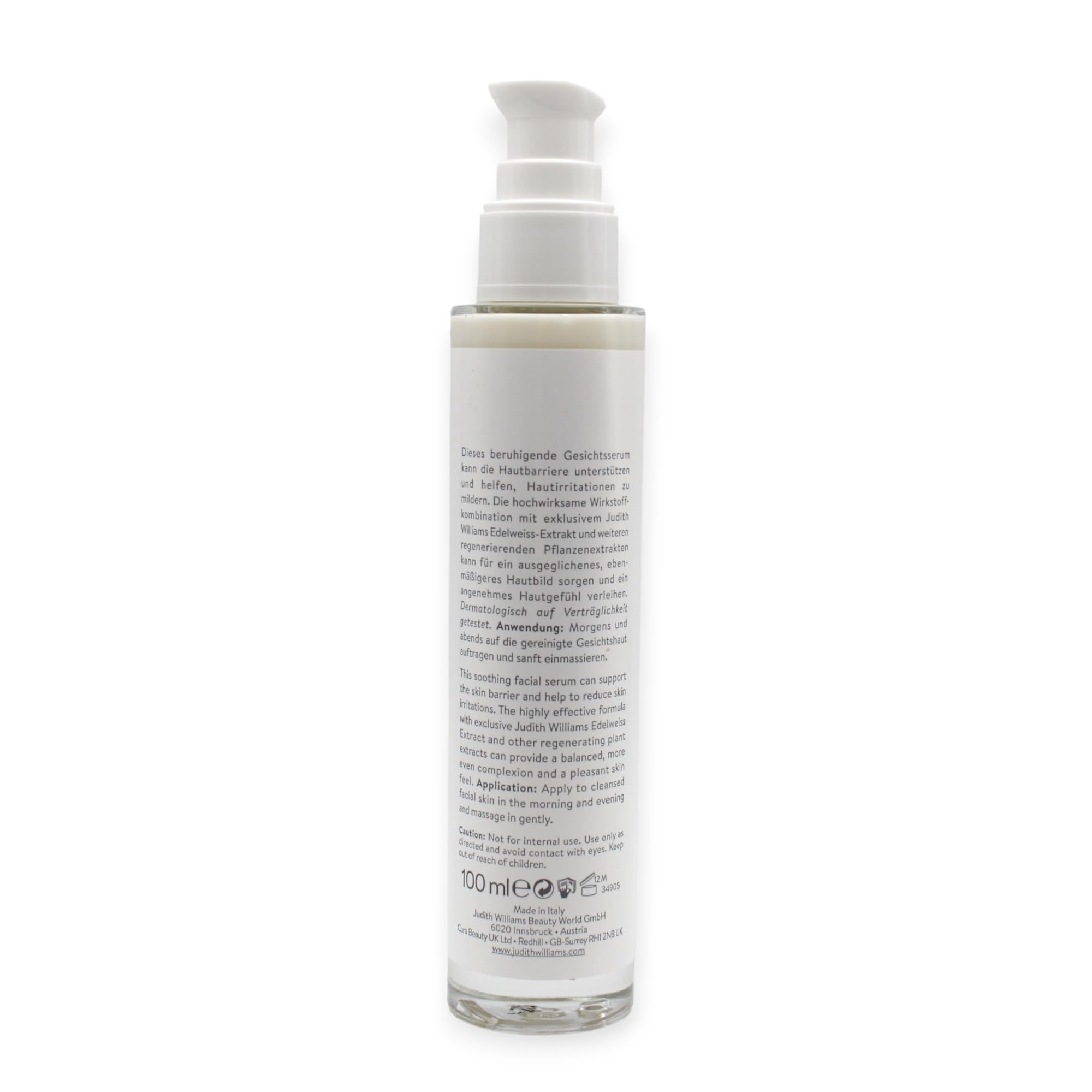 Judith Williams Alpine Skin Rescue Serum 100ml | Beruhigendes Gesichtspflege-Serum, Mit Edelweiß-Extrakt