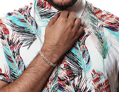 Savlano 925 Sterling Silver Italian Solid Mariner Link Chain Bracelet for Men & Women - Made in Italy Comes With a Gift Box4