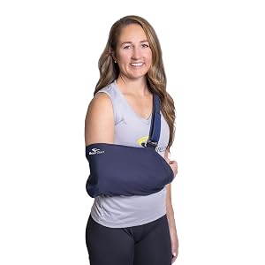 Brace Direct Standard Lightweight Envelope Shoulder Immobilizer- Adjustable Arm Sling- for Dislocation Post Surgical Support Sprains and Injury