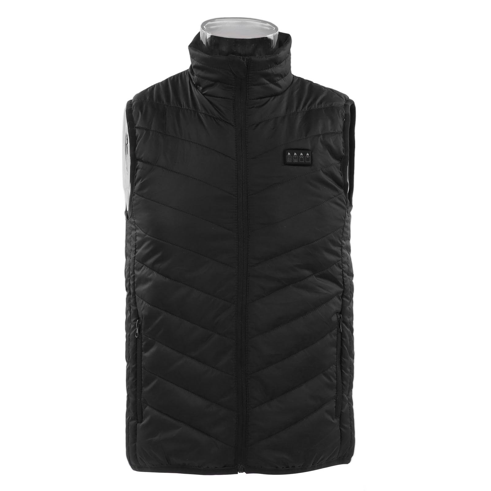 Fafeicy Chaleco Calefactable Eléctrico Unisex, 17 Áreas de Calefacción, Control de 3 Niveles, USB Recargable, Impermeable, Poliéster, Talla S