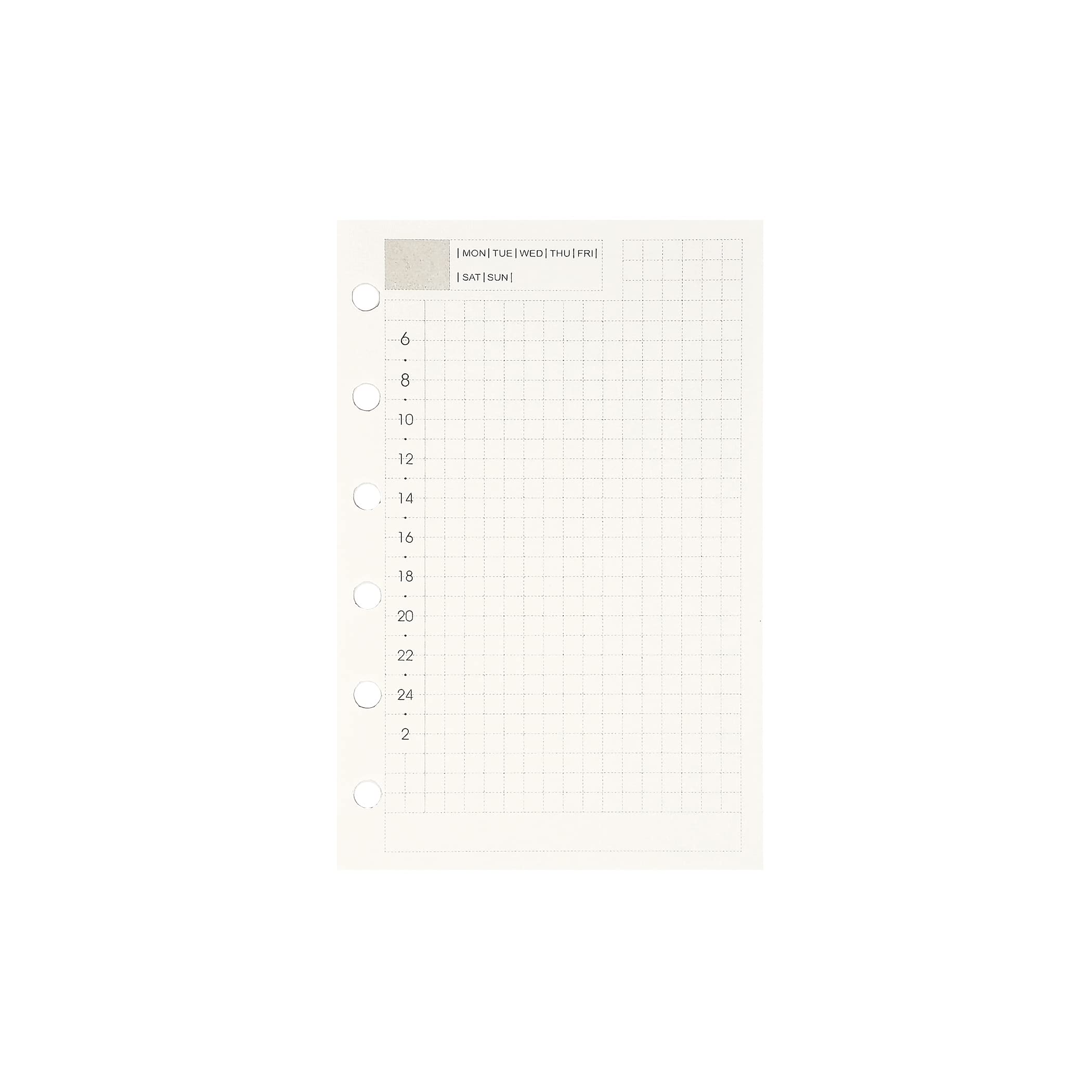 Fogli Perforati A7 Per Raccoltori 6 Fori - Carta Ricaricabile A Righe, 135 Fogli, Per Agende E Quaderni - Foto 3