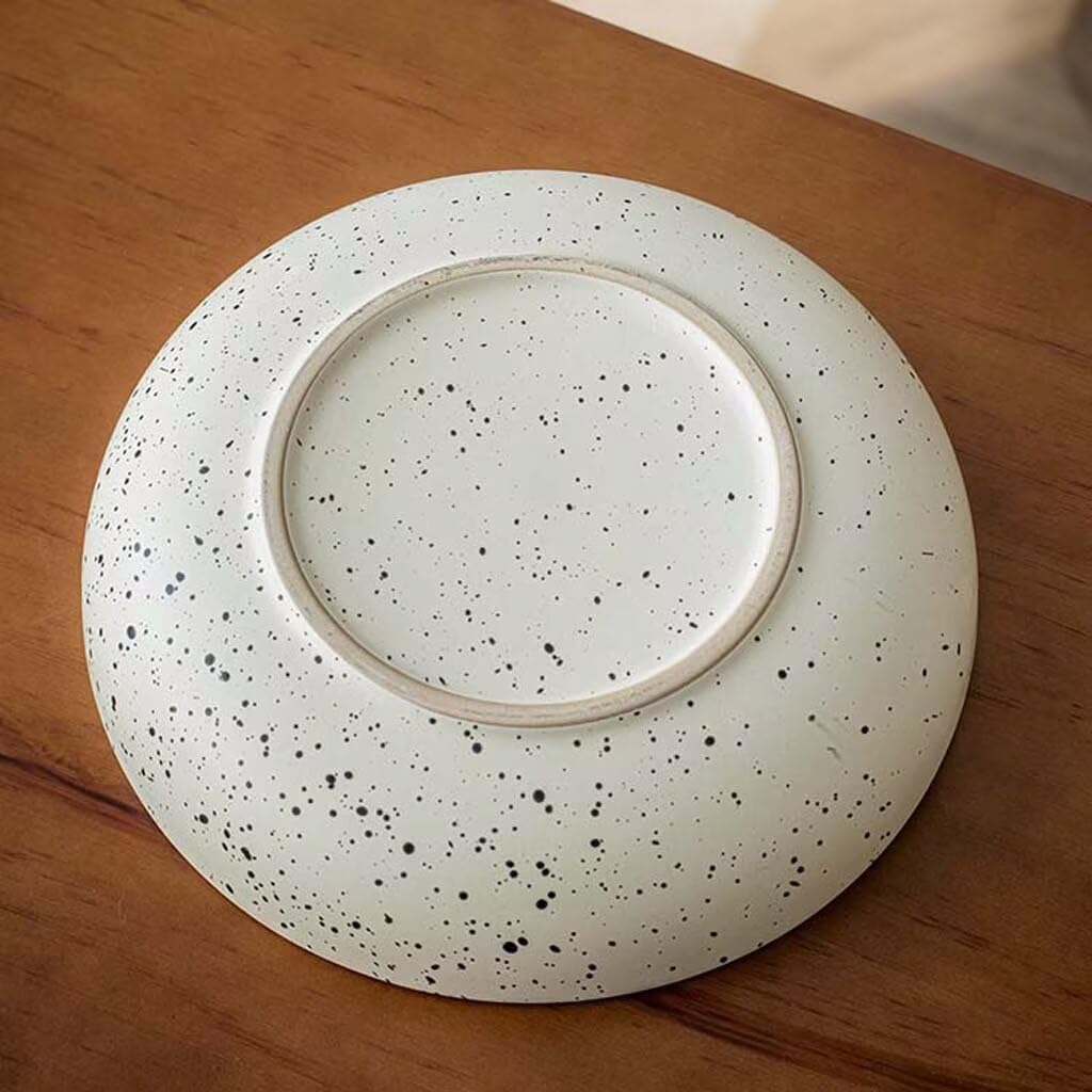 20 cm matowa glazura Ceic salaterka, pogrubiony talerz obiadowy do serwowania, Ele T i Slish Kitchen Dish