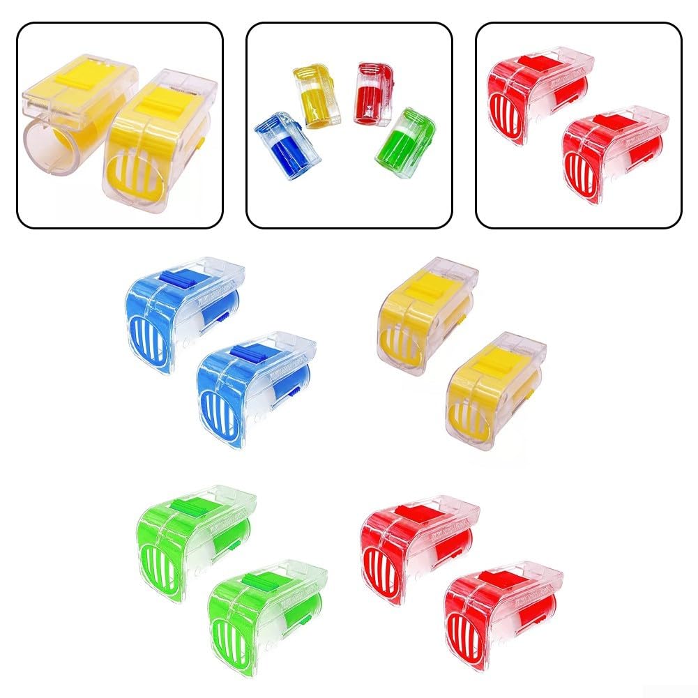 2 bottiglie per marcatura ape regina con gabbia in plastica per marcatura controllata e manipolazione delle api regine in blu