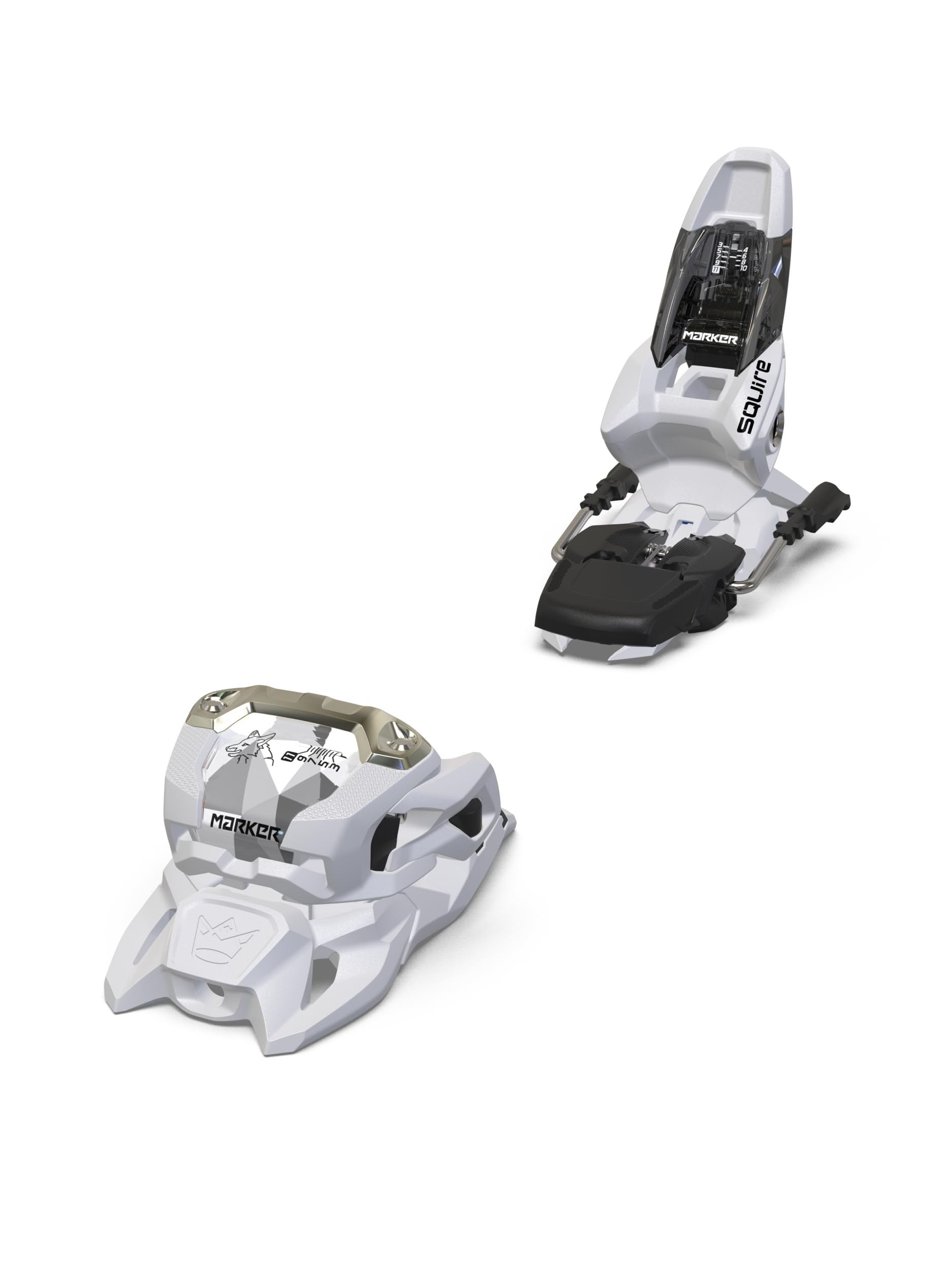 Marker Snowboardbindung 110MM White - Mittelstufe bis Fortgeschritten für Erfahrene Snowboarder (unisex) - Outdoor-Enthusiasten, Snowboarder, Erwachsene