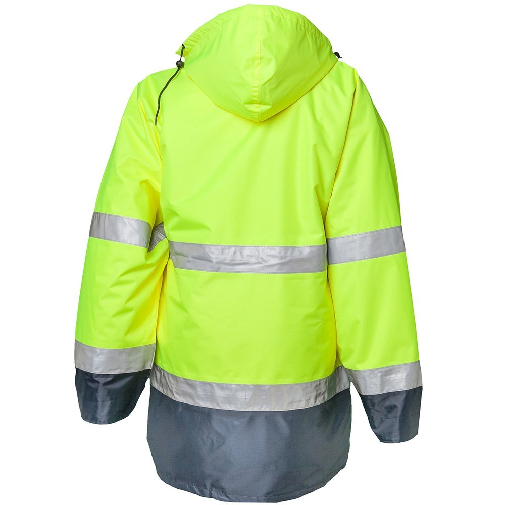Planam 2057072 Warnschutz Parka, Gelb/Marine, Größe 5XL