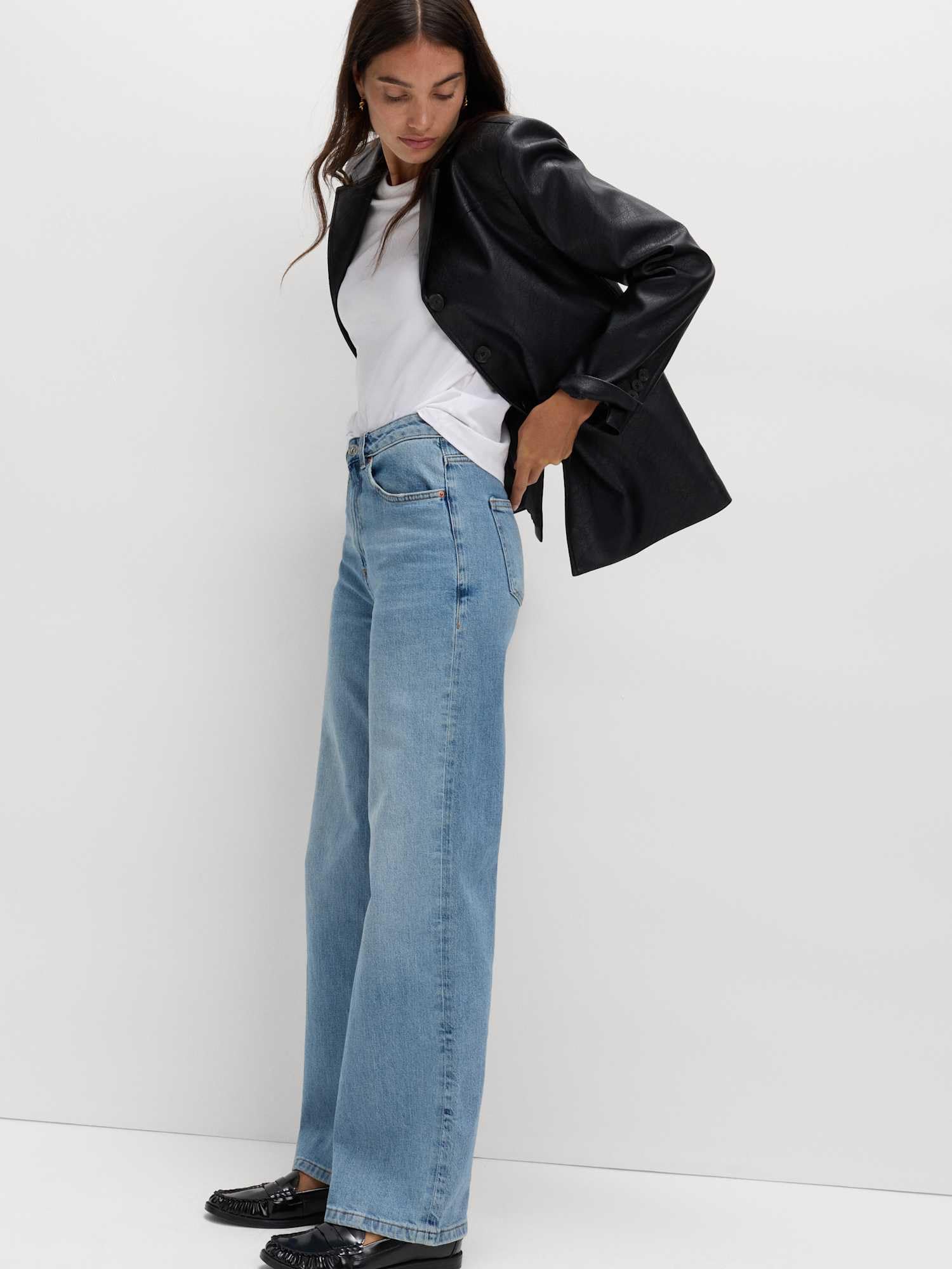 Marks & Spencer Jean Jambes Larges Femme