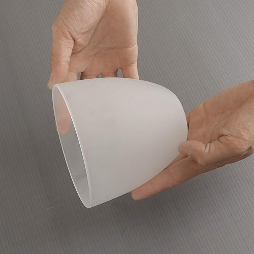 Miniatura 7 de Giluta Pantalla de vidrio con forma de campana, de repuesto para ventilador de techo, lámpara de pared y colgante, sin labios con apertura de ajuste