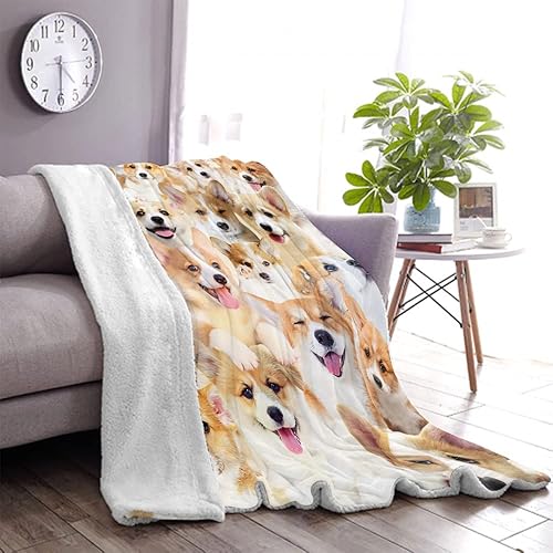 Miniatura 8 de Regalos de Corgi para los amantes de Corgi, manta de dibujos animados de perro Corgi, regalo para niños, niñas, adultos, amantes de Corgi, linda