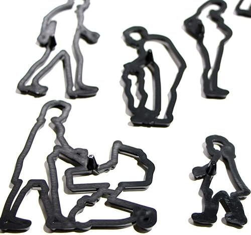 Miniatura 2 de Airlxf - Cortadores de fondant familiar, juego de 11 cortadores de galletas de boda para aniversario, novia, compromiso, decoración de pasteles,