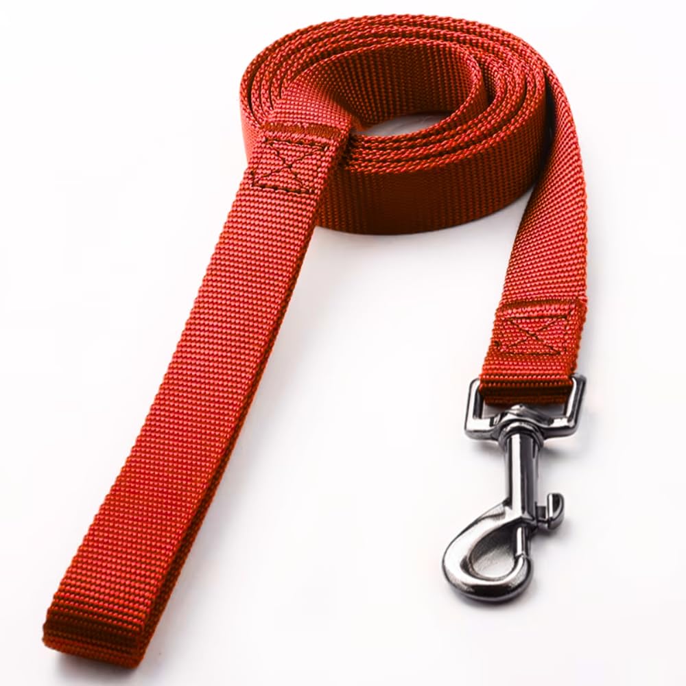 Extra long leads for Dog training Strong dog long line Large Recall Line dog leads for large medium small dogs Puppy Recall Pet Walking Obedience Outdoor Play Heavy Duty (50ft (15 Metres), Red)