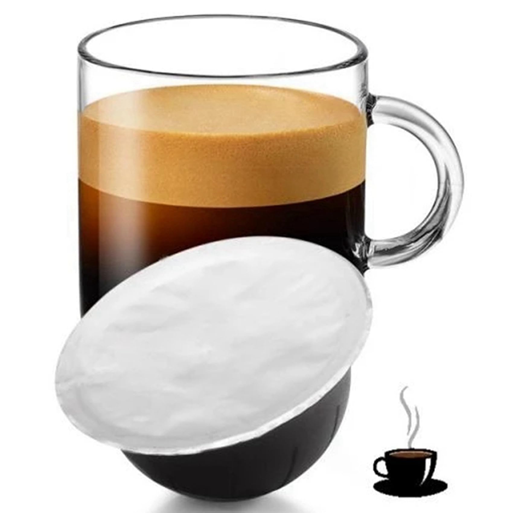 500PZ 62MM Capsule di caffè USA e Getta Guarnizioni Fogli Crema Schiuma di caffè Filtro Coperchio Adesivo per Vertuo