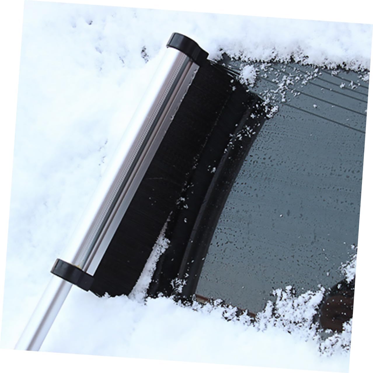 VALICLUD Telescoping Snow Brush and Ice Scraper Aluminum Alloy Extendable Snow Shovel for Car for Windshield and Auto Supplies