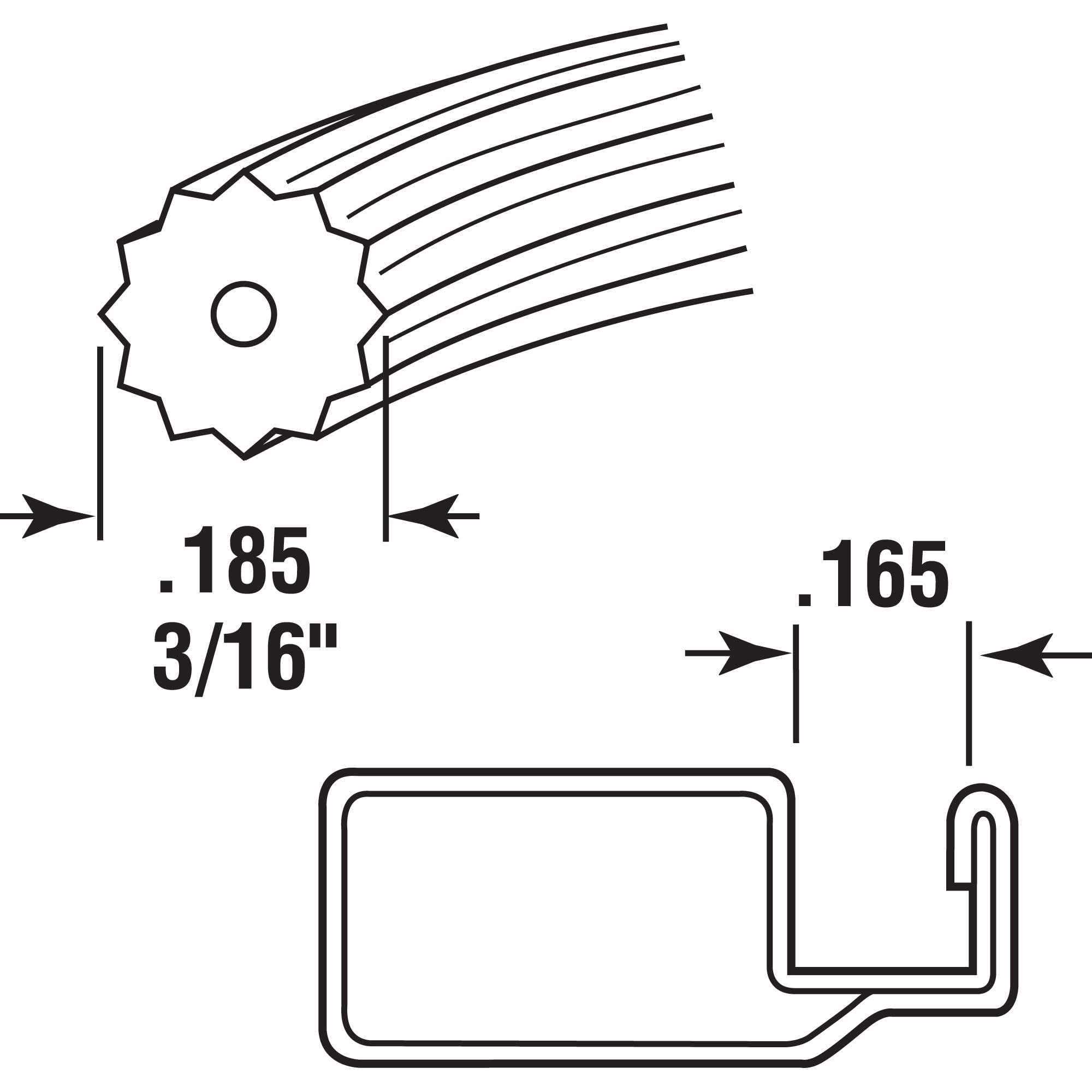 レイン@プロフィール必読　804540 天板金網 Amazon.com: Prime-Line MP7944 Screen Retainer Spline, 0.185 In. (3