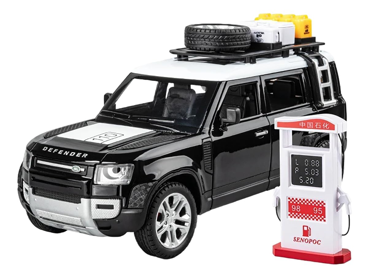 MagicwandÂŽ Die-CastăRandom-Coloră 1:24 Scale 2022 Defender Guards Large with 6 Openable Doors,Lights & MusicăPack of 1ă
