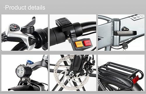 Meilleur vélo électrique pliable: le modèle CA-XWLX09-IT-B de Samebike