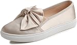 Feversole Femmes Casual Slip sur Sneaker Fashion Bow Tie Loafer Flats
