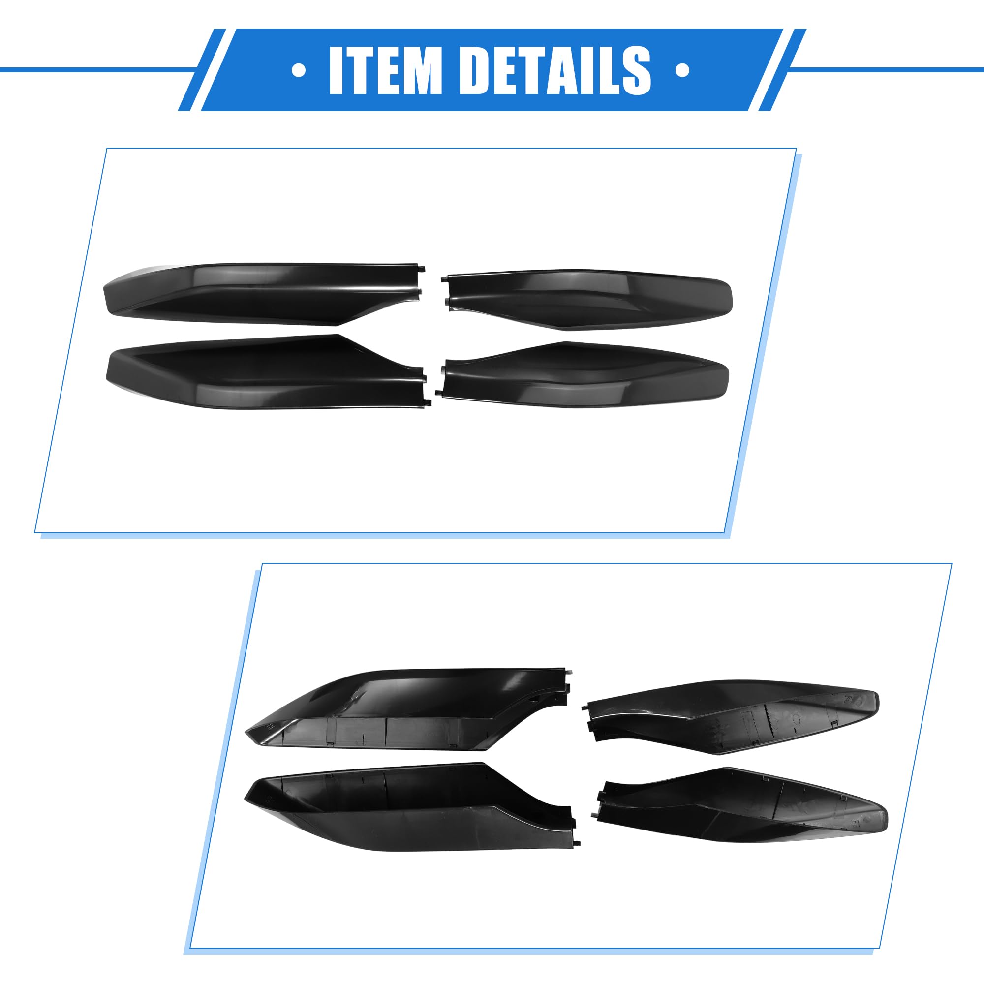 Universal Roof Rack End Caps Black ABS Roof Rack End Caps For Lexus GX470 2003-2009 Hihaha 4pcs Roof ...