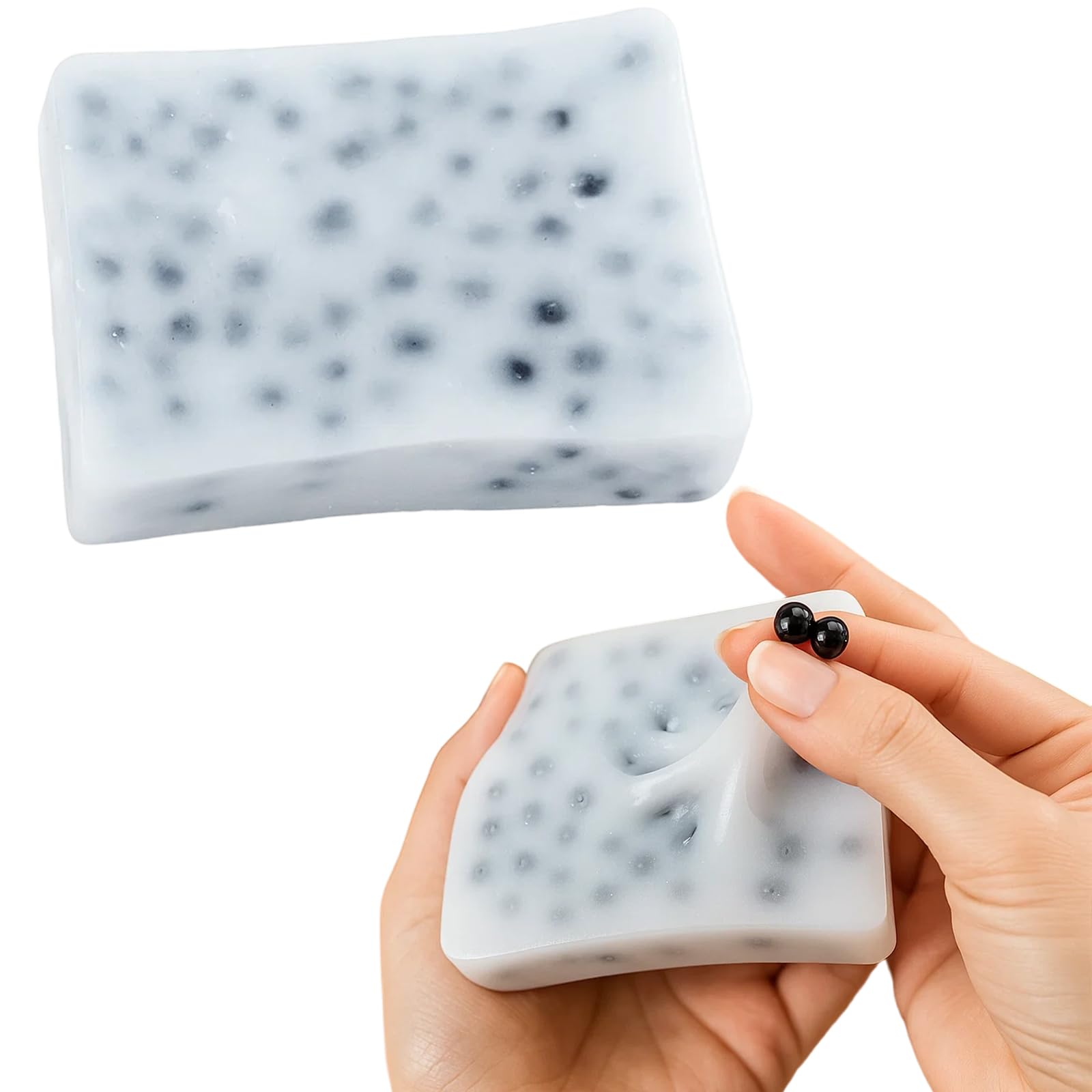 Pimple Popping Toy, 2 Pack Stress Relief Sensory Fidget Toys for Adults and Kids, Soft TPR Material Pimple Popper Toy for Anxiety Relief, Office Desk and Travel