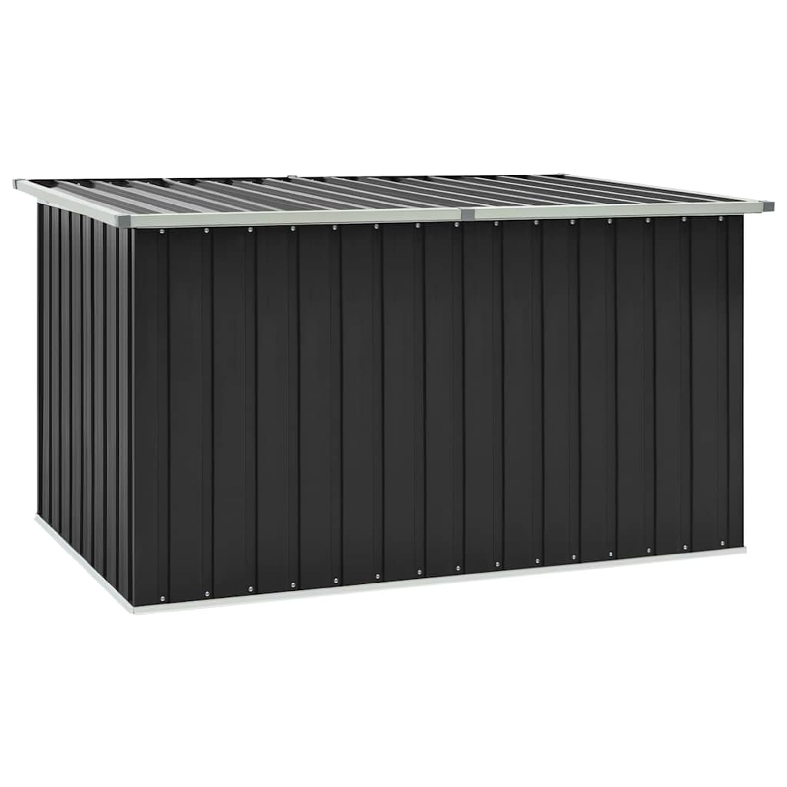 Gecheer Baule da giardino, contenitore per esterni antracite 171x99x93 cm per patio, veranda o giardino