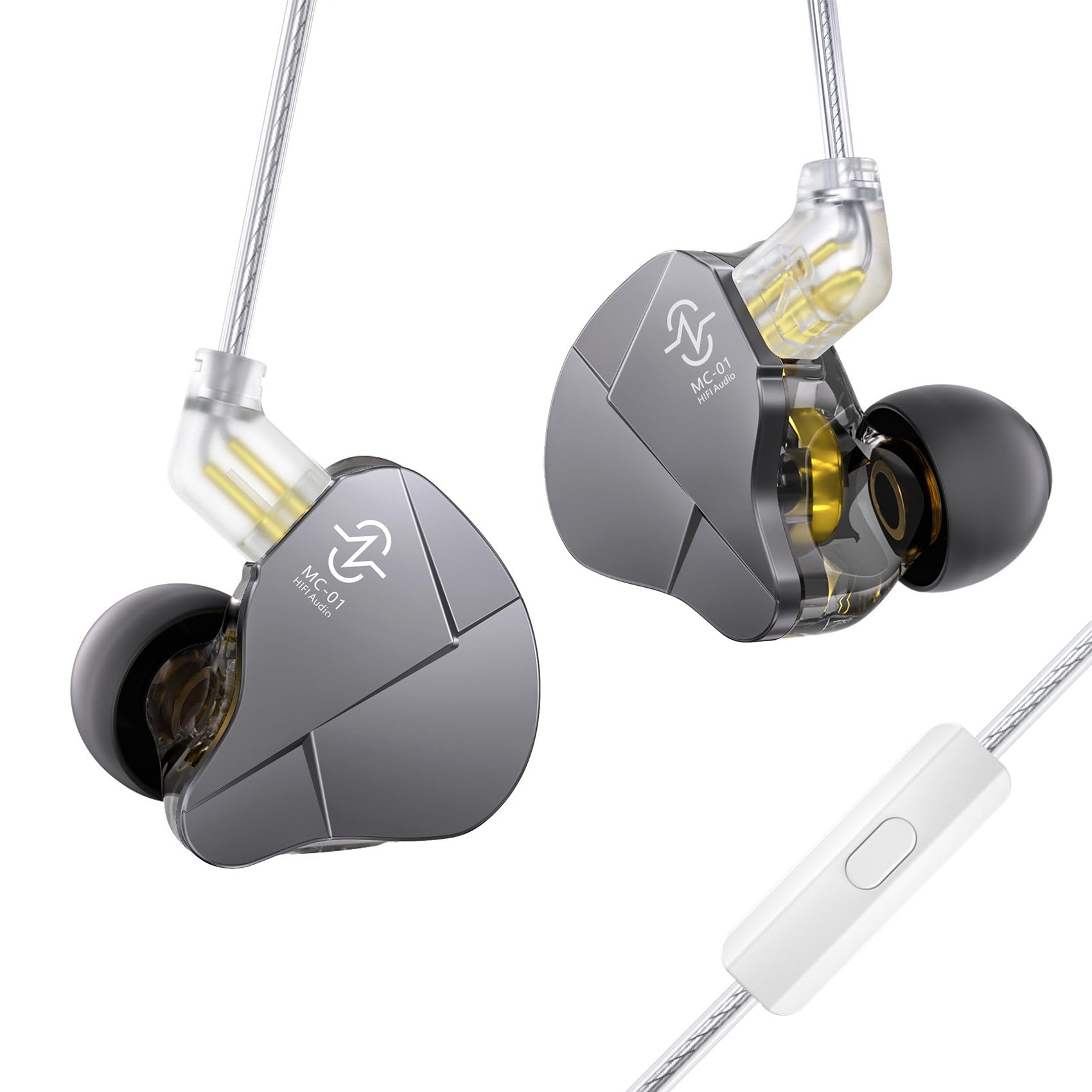 Yinyoo CCZ MC01 Soul In Ear Monitors PET Diaframma IEM Cablati con Microfono Isolamento Acustico