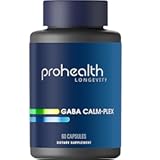 GABA Calm-Plex with L-Theanine | Stress Relief & Relaxation Support | Calm Mood & Sleep Aid Supplement | 3rd Party Tested for Potency & Safety | GMP Certified | 60 Vegan Capsules
