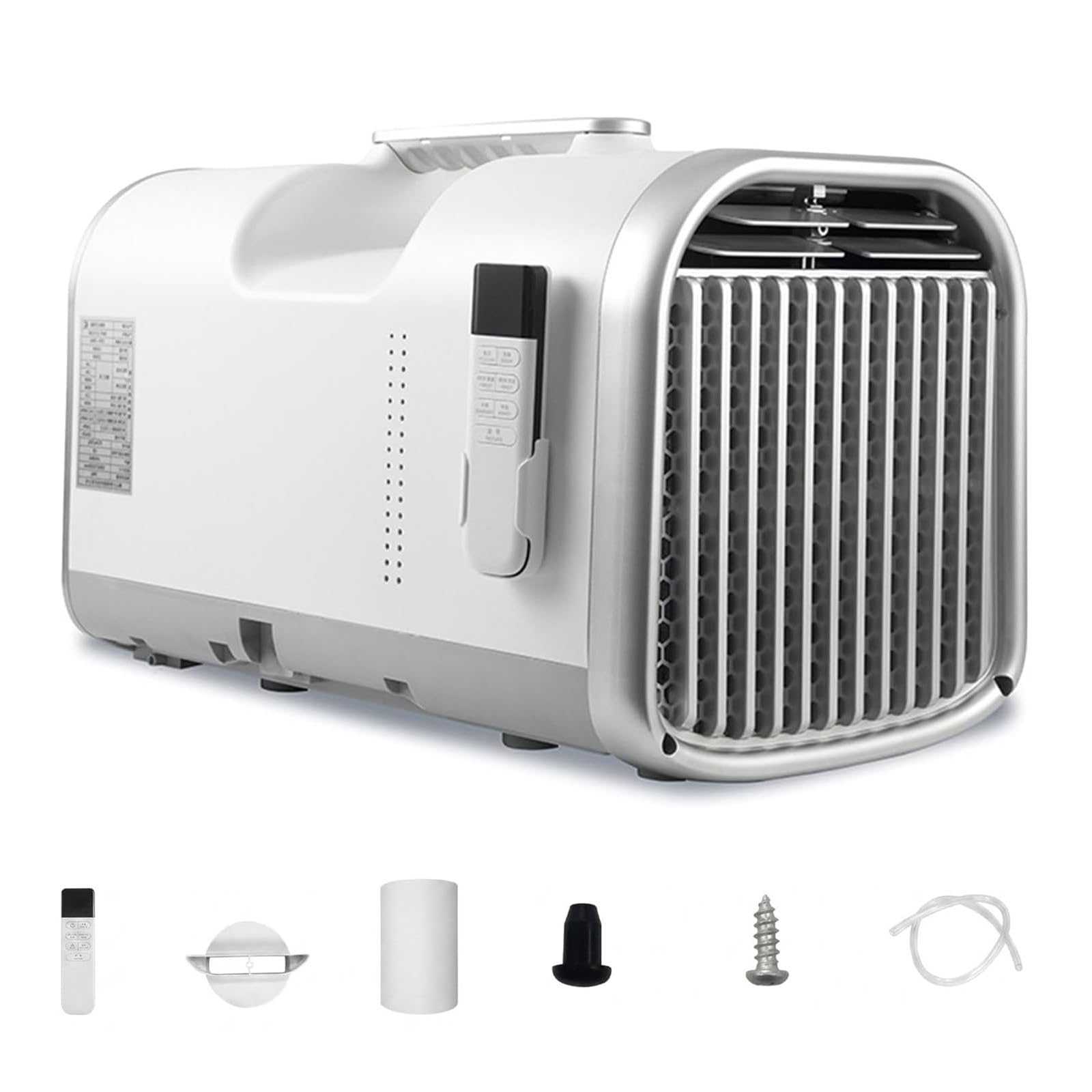 LURECAQING Outdoor Camping Portable Air Con, Rapid Cooling Air Conditioner, 1-12H Timer & 60°F-90°F Adjustable Temperature, Compact Lightweight AC Unit for RV Tent Small Bedroom 4400BTU