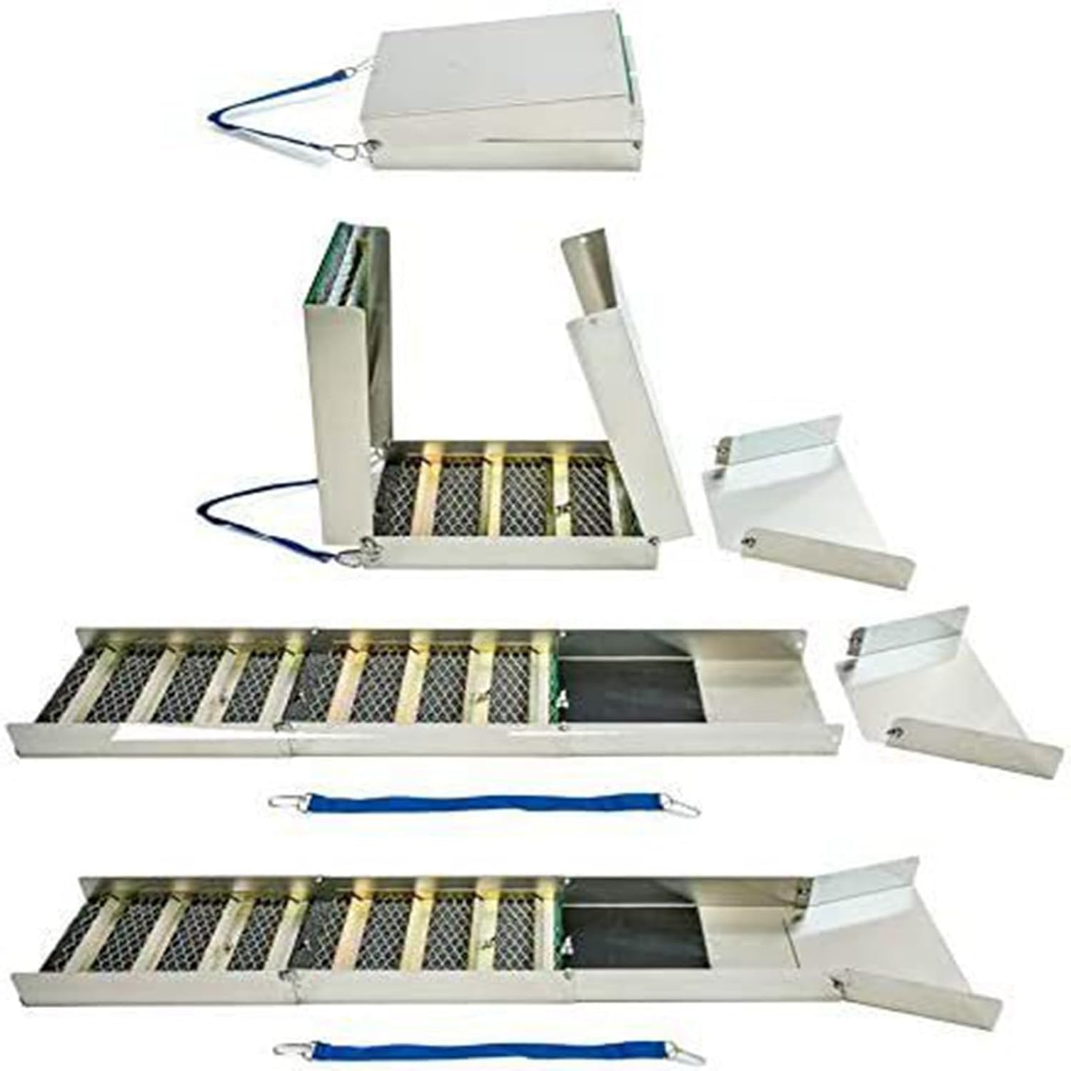 Amazon | 折りたたみアルミニウム合金水門ボックス、ポータブル