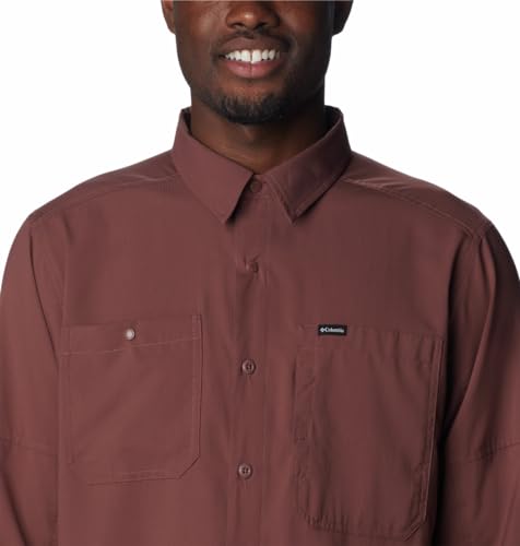 Image of Columbia Men Omni-Shade Silver Ridge Utility Lite Hiking and Trekking Short Sleeve Shirt