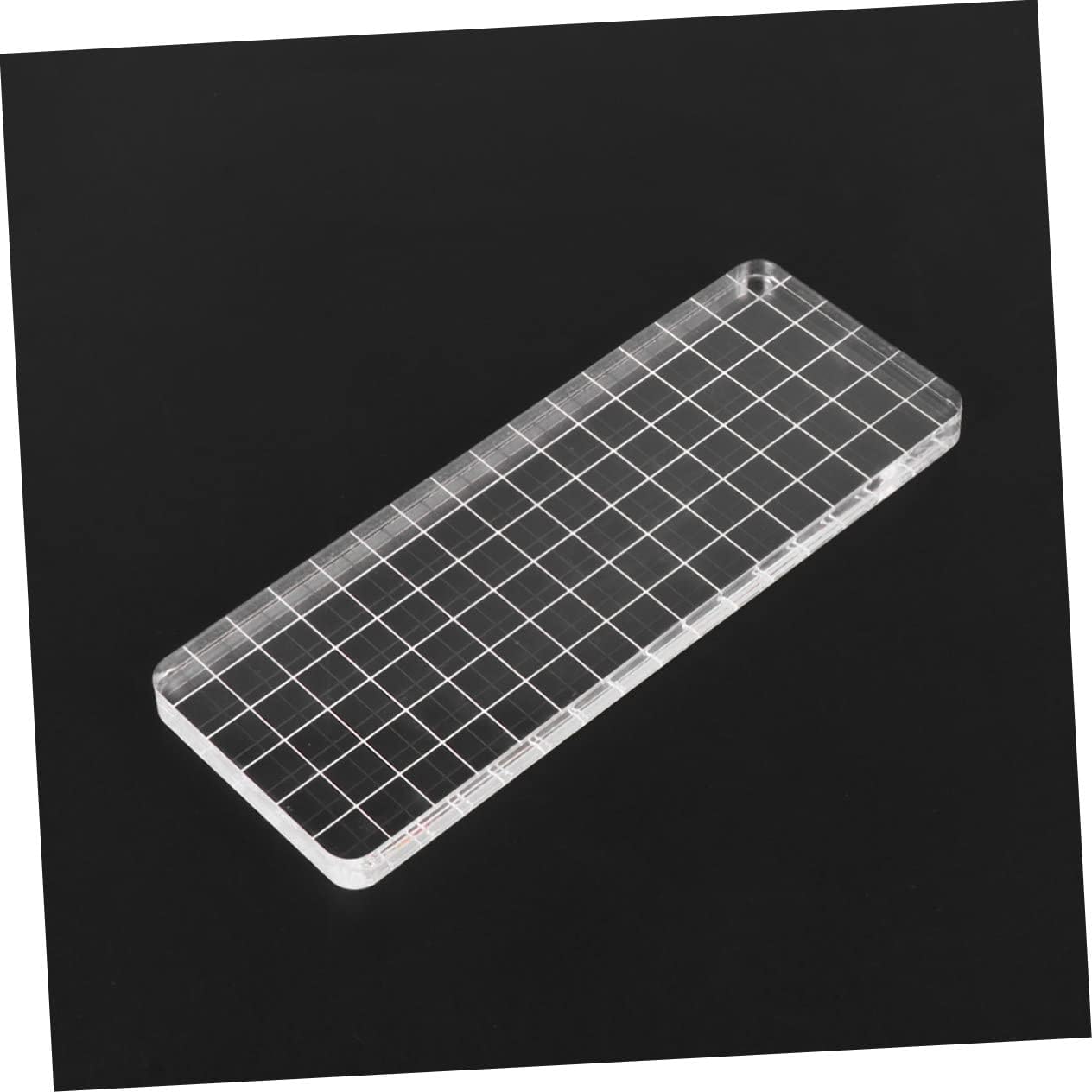Acrylic DIY Stamps Handle Block Pad Essential Scrapbooking Supplies Kit Teacher Stamps for Classroom