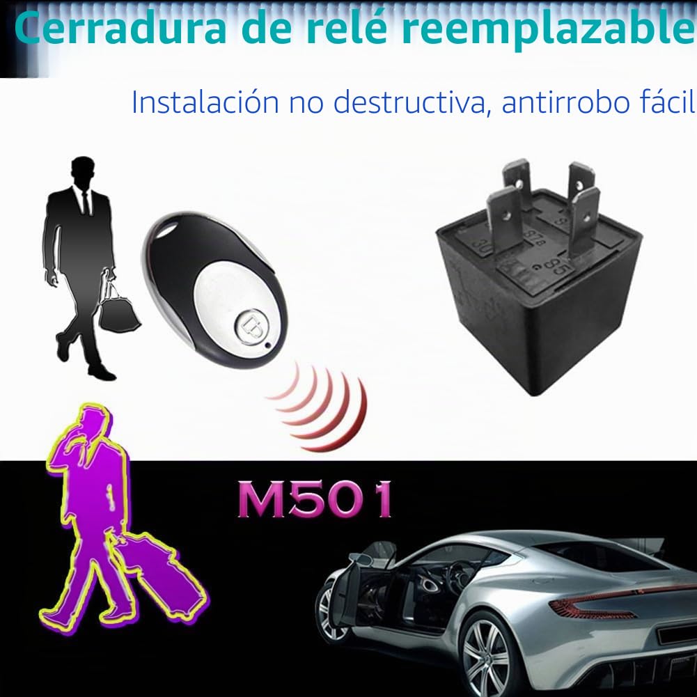 Inmovilizador Inalámbrico de 12 V para Motor de Coche, Antirrobo de Seguridad Inteligente, Dispositivo con Forma de Relé Reemplazable