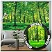 Price comparison product image GREAT ART® Mural  Summer Trees  Wall Picture Decoration Nature Pure Landscape Forest Glade Relaxation Sun Plants Flora Ferns Wallpaper Photoposter Decor (82.7 x 55 Inch / 210 x 140 cm)